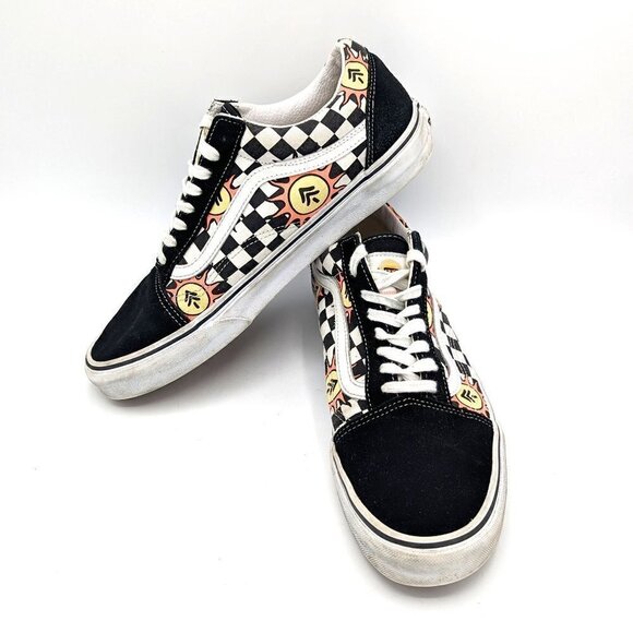 Vans x Parks Project Old Skool Low Shoes Mens 11.5 (45) White Black Checkered - Picture 4 of 7